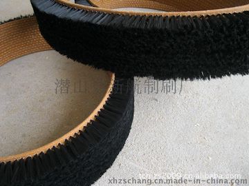 专业生产不锈钢丝皮带刷，输送刷，皮带式毛刷，植毛皮带刷等